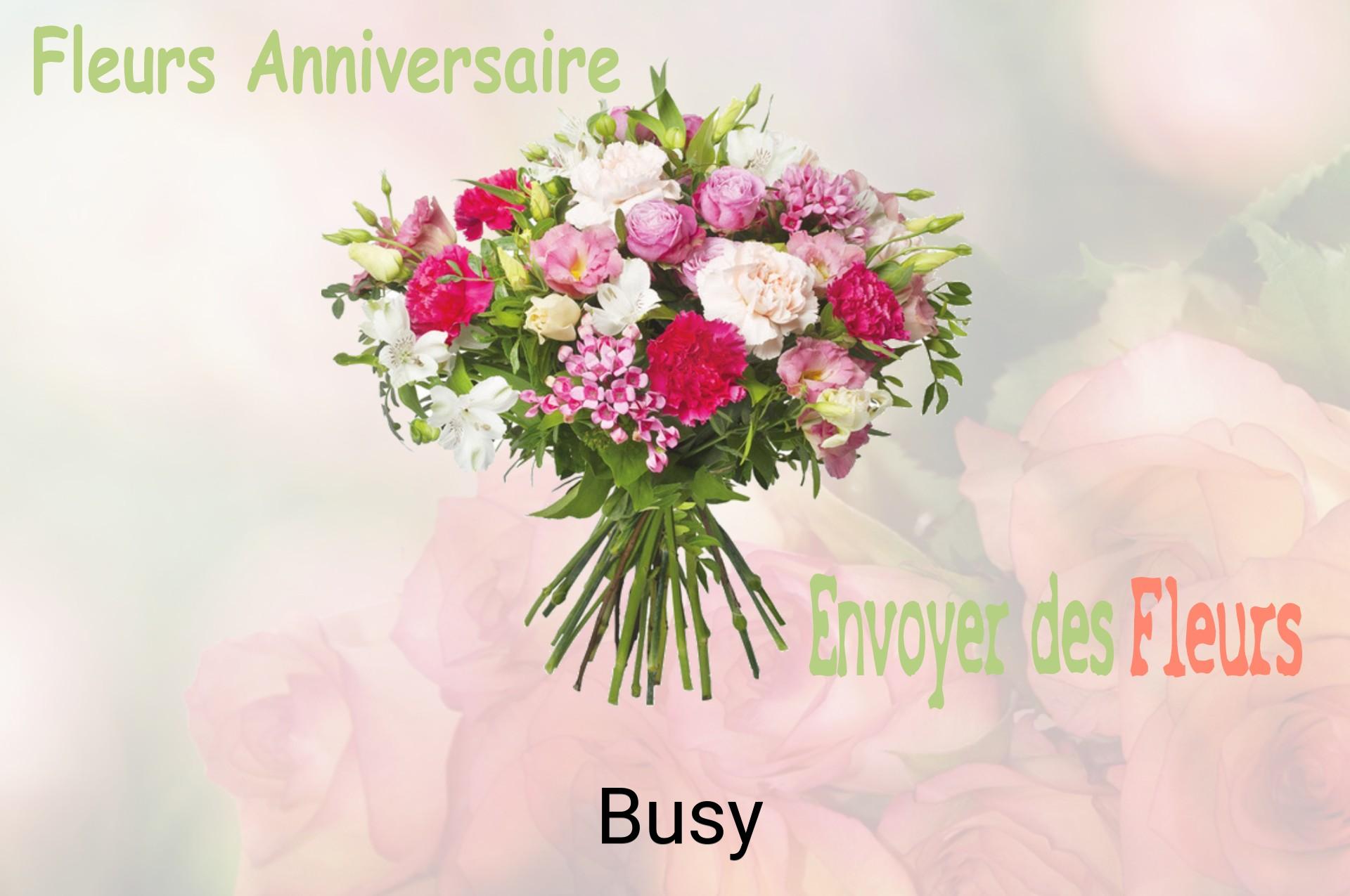 Bouquet de fleurs d’anniversaire livré à Busy