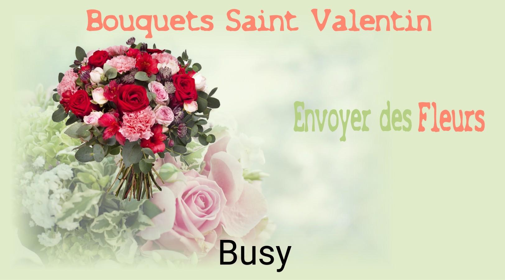 Roses de Saint-Valentin livrées à Busy